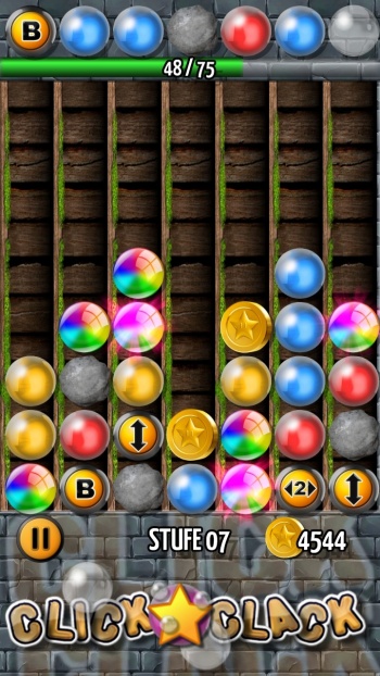 CLICK CLACK MATCH-THREE FUNNY ACTION PUZZLE GAME FOR ANDROID