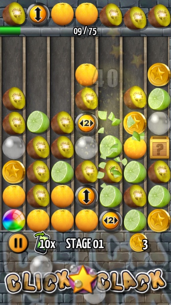 CLICK CLACK MATCH-THREE FUNNY ACTION PUZZLE GAME FOR ANDROID