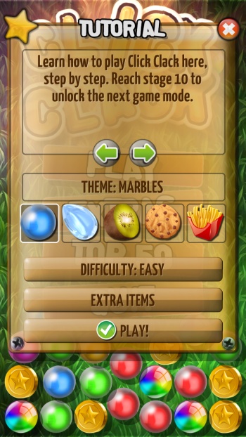 CLICK CLACK MATCH-THREE FUNNY ACTION PUZZLE GAME FOR ANDROID