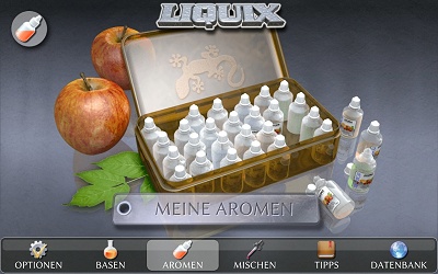LIQUIX E-LIQUID RECHNER FOR iPHONE, iPAD, iPOD