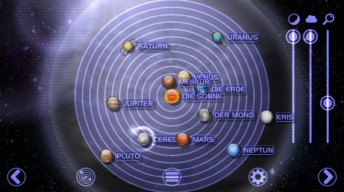 3D SONNENSYSTEM GALAXIE UNIVERSUM PLANETEN WELTALL KOSMOS APP ANDROID